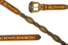 Load image into Gallery viewer, Concho Belt- #G608 Bronze Gold Western Concho Belt