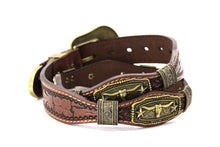Load image into Gallery viewer, Concho Belt- #G608 Bronze Gold Western Concho Belt