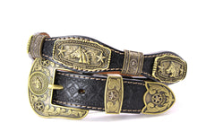 Load image into Gallery viewer, Concho Belt- #G608 Bronze Gold Western Concho Belt