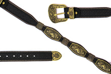 Load image into Gallery viewer, Concho Belt- #G608 Bronze Gold Western Concho Belt