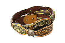 Load image into Gallery viewer, Concho Belt- #G608 Bronze Gold Western Concho Belt