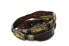 Load image into Gallery viewer, Concho Belt- #G608 Bronze Gold Western Concho Belt