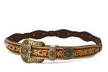 Load image into Gallery viewer, Concho Belt- #G608 Bronze Gold Western Concho Belt