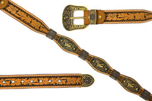 Load image into Gallery viewer, Concho Belt- #G608 Bronze Gold Western Concho Belt