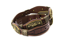 Load image into Gallery viewer, Concho Belt- #G608 Bronze Gold Western Concho Belt