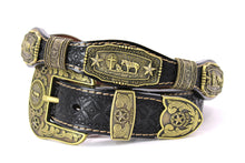 Load image into Gallery viewer, Concho Belt- #G608 Bronze Gold Western Concho Belt
