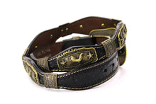 Load image into Gallery viewer, Concho Belt- #G608 Bronze Gold Western Concho Belt