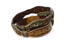Load image into Gallery viewer, Concho Belt- #G608 Bronze Gold Western Concho Belt