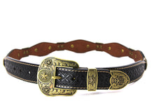 Load image into Gallery viewer, Concho Belt- #G608 Bronze Gold Western Concho Belt