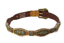 Load image into Gallery viewer, Concho Belt- #G608 Bronze Gold Western Concho Belt