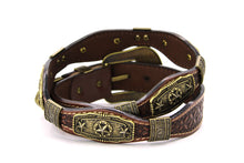 Load image into Gallery viewer, Concho Belt- #G608 Bronze Gold Western Concho Belt