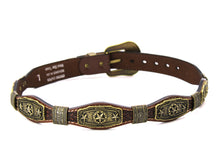 Load image into Gallery viewer, Concho Belt- #G608 Bronze Gold Western Concho Belt