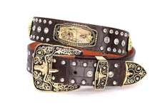 Load image into Gallery viewer, Concho Belt- #N02 Concho with Acrylic Stone -1