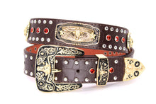 Load image into Gallery viewer, Concho Belt- #N02 Concho with Acrylic Stone -1