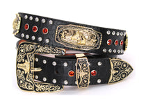 Load image into Gallery viewer, Concho Belt- #N02 Concho with Acrylic Stone -1
