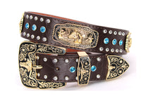 Load image into Gallery viewer, Concho Belt- #N02 Concho with Acrylic Stone -1