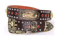 Load image into Gallery viewer, Concho Belt- #N02 Concho with Acrylic Stone -1
