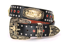 Load image into Gallery viewer, Concho Belt- #N02 Concho with Acrylic Stone -2