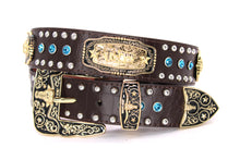 Load image into Gallery viewer, Concho Belt- #N02 Concho with Acrylic Stone -2