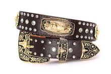 Load image into Gallery viewer, Concho Belt- #N02 Concho with Acrylic Stone -2