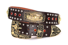 Load image into Gallery viewer, Concho Belt- #N02 Concho with Acrylic Stone -2