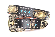 Load image into Gallery viewer, Concho Belt- #N02 Concho with Acrylic Stone -2