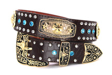 Load image into Gallery viewer, Concho Belt- #N02 Concho with Acrylic Stone -2