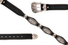 Load image into Gallery viewer, Concho Belt- #S608 Silver Western Concho Belt