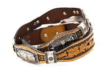 Load image into Gallery viewer, Concho Belt- #S608 Silver Western Concho Belt