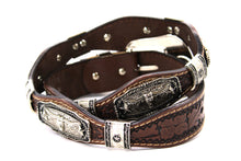 Load image into Gallery viewer, Concho Belt- #S608 Silver Western Concho Belt