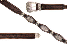 Load image into Gallery viewer, Concho Belt- #S608 Silver Western Concho Belt