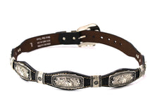 Load image into Gallery viewer, Concho Belt- #S608 Silver Western Concho Belt