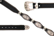 Load image into Gallery viewer, Concho Belt- #S608 Silver Western Concho Belt