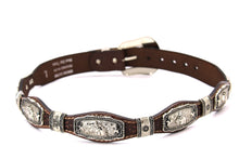 Load image into Gallery viewer, Concho Belt- #S608 Silver Western Concho Belt