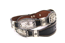Load image into Gallery viewer, Concho Belt- #S608 Silver Western Concho Belt