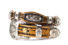 Load image into Gallery viewer, Concho Belt- #S608 Silver Western Concho Belt