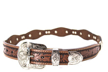 Load image into Gallery viewer, Concho Belt- #S608 Silver Western Concho Belt