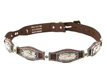 Load image into Gallery viewer, Concho Belt- #S608 Silver Western Concho Belt