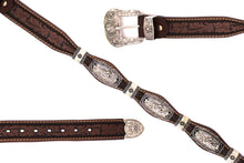 Load image into Gallery viewer, Concho Belt- #S608 Silver Western Concho Belt
