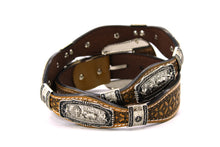 Load image into Gallery viewer, Concho Belt- #S608 Silver Western Concho Belt