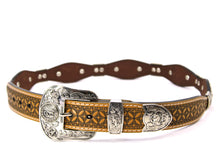 Load image into Gallery viewer, Concho Belt- #S608 Silver Western Concho Belt