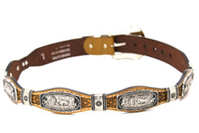 Load image into Gallery viewer, Concho Belt- #S608 Silver Western Concho Belt