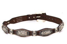 Load image into Gallery viewer, Concho Belt- #S608 Silver Western Concho Belt