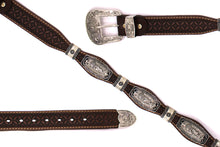 Load image into Gallery viewer, Concho Belt- #S608 Silver Western Concho Belt