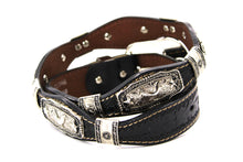 Load image into Gallery viewer, Concho Belt- #S608 Silver Western Concho Belt