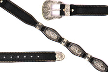 Load image into Gallery viewer, Concho Belt- #S608 Silver Western Concho Belt