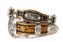Load image into Gallery viewer, Concho Belt- #S608 Silver Western Concho Belt