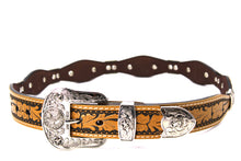 Load image into Gallery viewer, Concho Belt- #S608 Silver Western Concho Belt