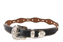 Load image into Gallery viewer, Concho Belt- #S608 Silver Western Concho Belt
