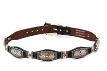 Load image into Gallery viewer, Concho Belt- #S608 Silver Western Concho Belt
